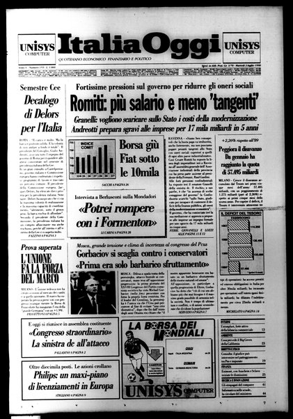 Italia oggi : quotidiano di economia finanza e politica